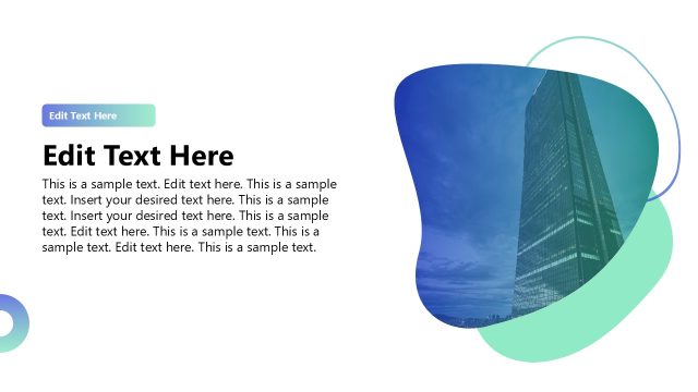 Unique Organic Shapes Layout Template PPT Slide