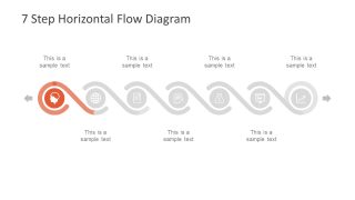 Human Head Infographic Slide of Horizontal Diagram