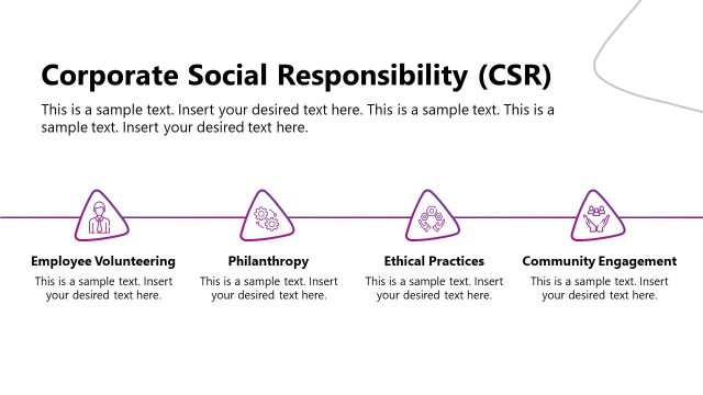 Editable Slide for CSR – Corporate Culture Template