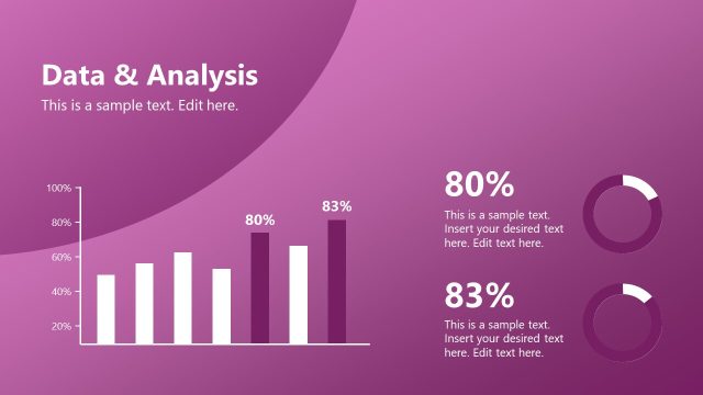 Data & Analysis Slide with Bar Chart