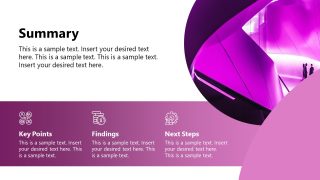 Editable Summary Slide for Seminar Presentation