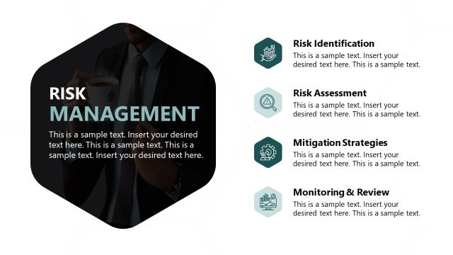 Risk Management Slide for Executive Professional Presentation