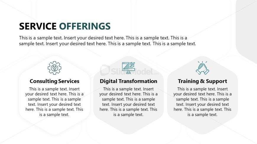 Services Offerings PPT Slide Template