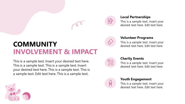 Community Involvement & Impact PPT Slide