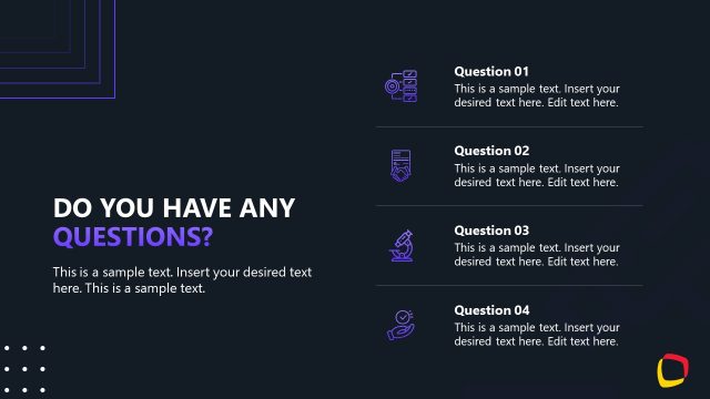 Editable Questions Slide – Forensic Science Template