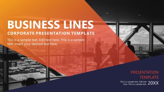 Business Lines PowerPoint Template