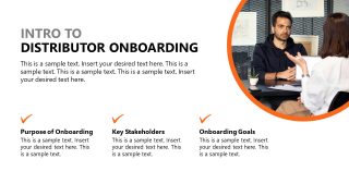 Distributor Onboarding Template Slide