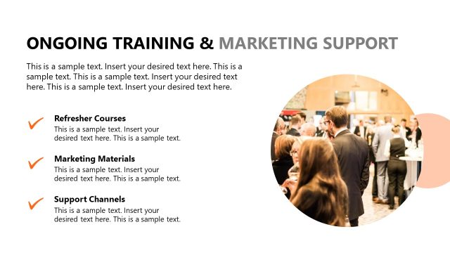 Ongoing Training & Marketing Support PPT Slide