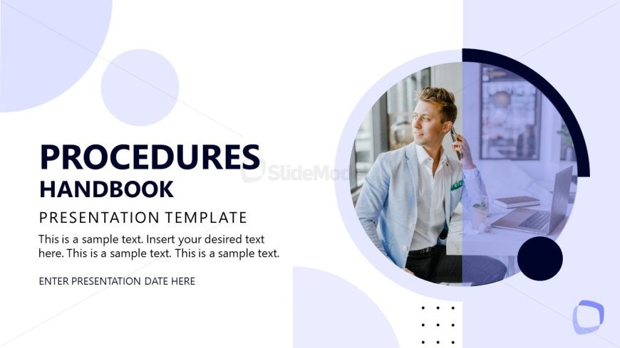 Editable Procedures Handbook PPT Template