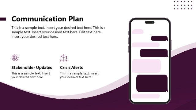 Communication Plan Slide – Contingency Planning Template