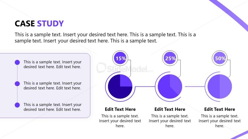 Editable Case Study Slide for PowerPoint