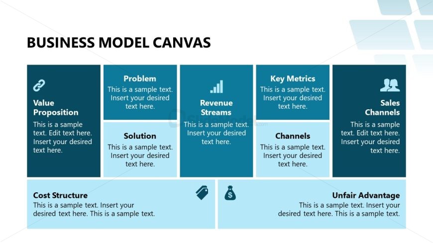 Editable Multiple Sections Slide 