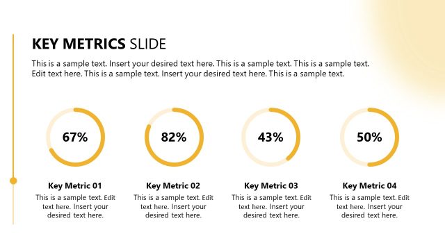 Key Metrics Slide – Business Corporate Pitch Slide Template