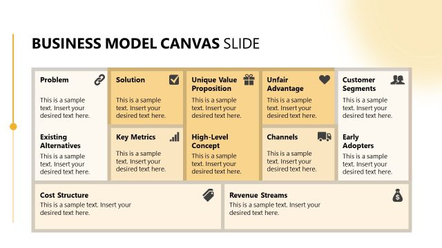 Busines Model Canvas – Business Corporate Company Pitch Slide