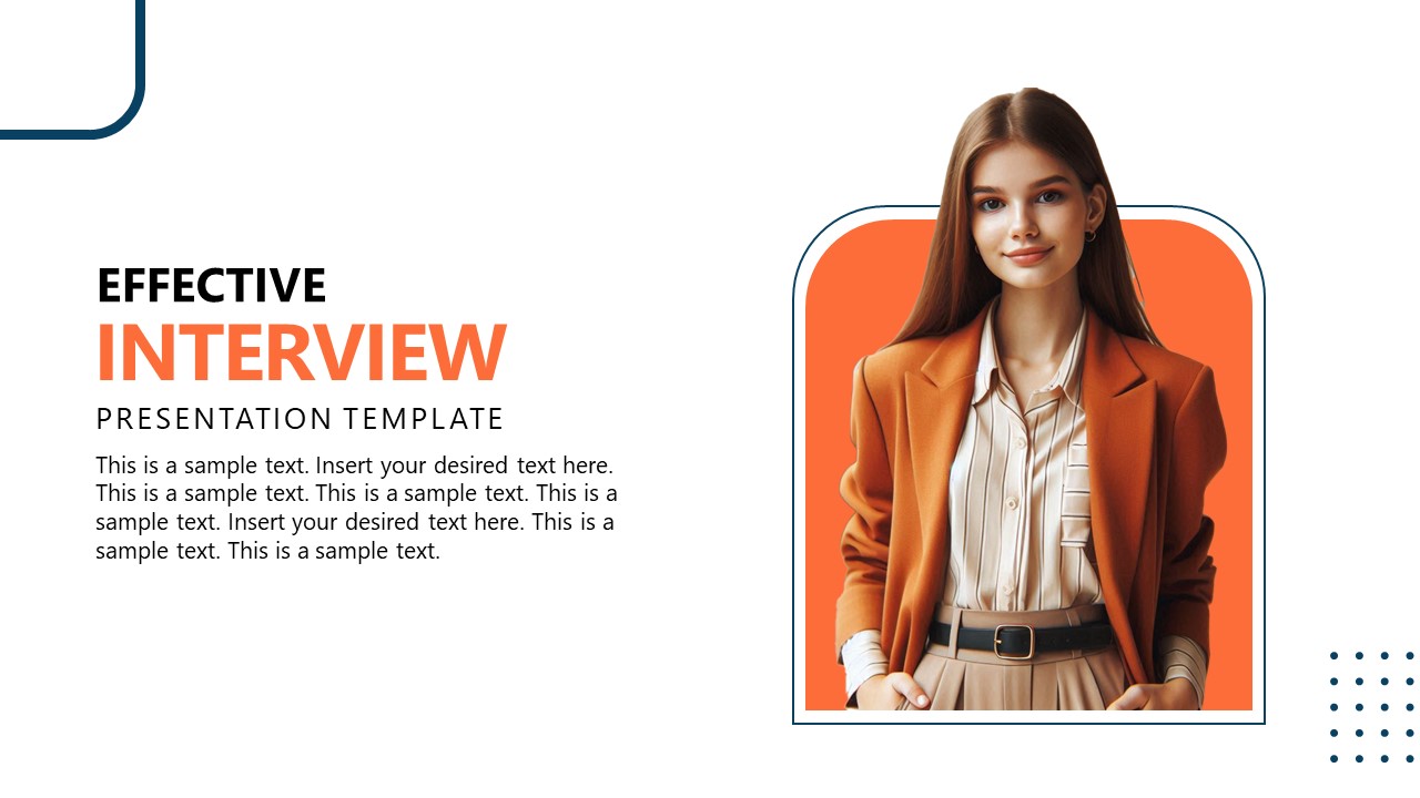 Editable Effective Interview PPT Template