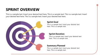 Sprint Overview Slide Template with Target Diagram