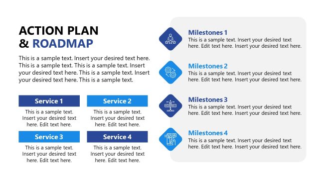 Action & Roadmap Slide for PPT Template