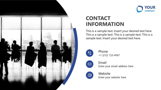 Contact Information – Professional Pitch Deck Template