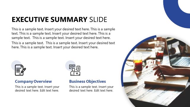 Executive Summary Slide – Professional Pitch Deck PPT Template