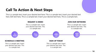 Next Steps Process Diagram Slide 