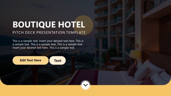 Boutique Hotel Pitch Deck PowerPoint Template