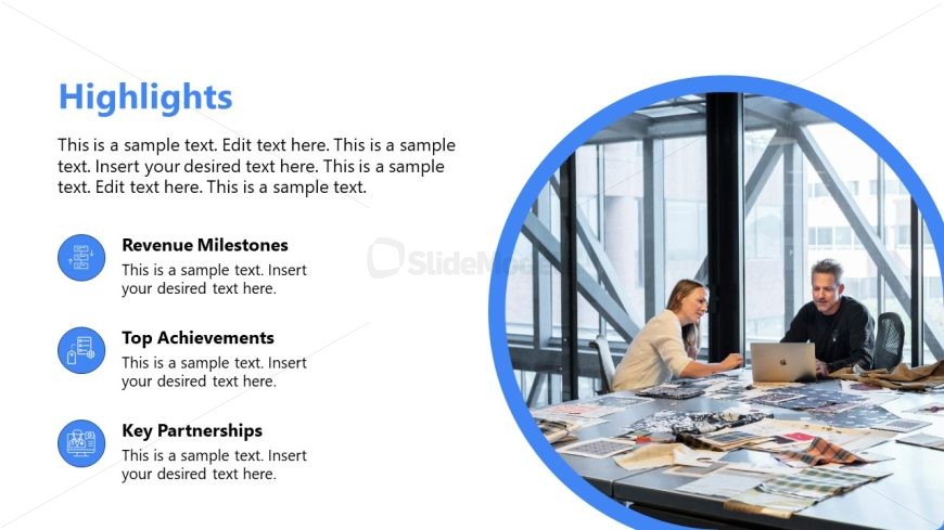 Slide for Highlights - Quarterly Business Review Template
