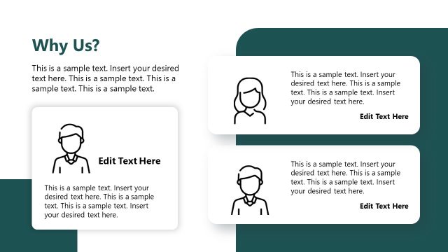 Why Us Slide with Three Segments