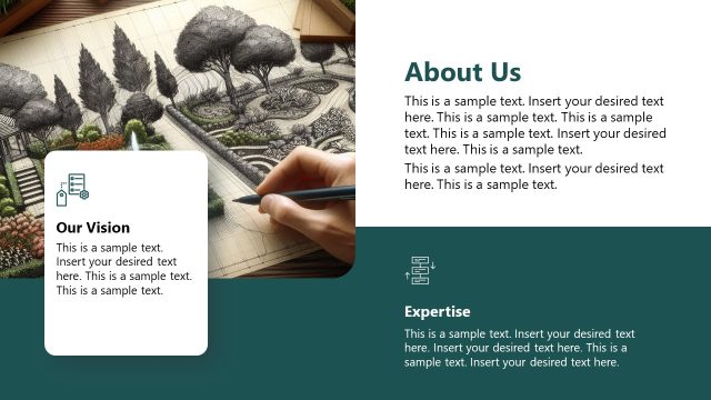 Landscape Design Proposal – About Us Slide