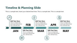 Timeline & Planning Creative Slide with Icons