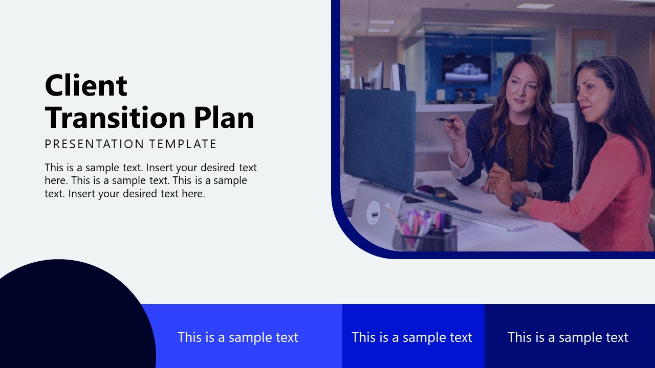 Editable Client Transition Plan PowerPoint Template