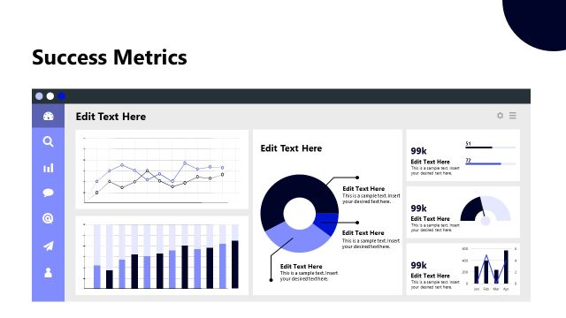 Success Metrics PPT Slide – Client Transition Plan