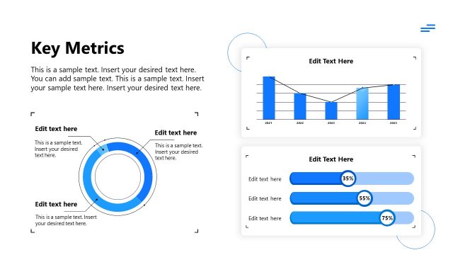 Key Metrics Slide – SaaS Business Overview Template