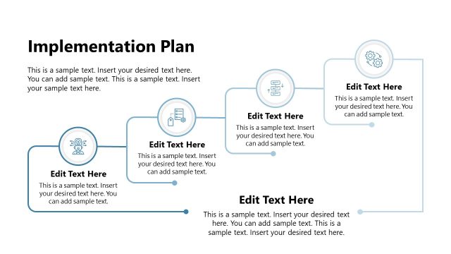 Implementation Plan Process Diagram PPT Slide