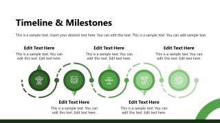 Five Steps PowerPoint Timeline Slide 