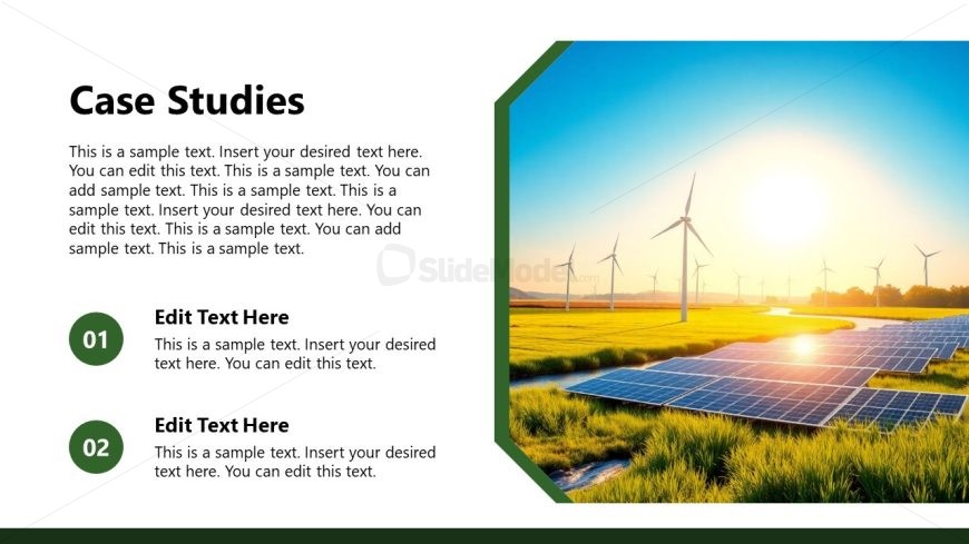 Editable Case Study Presentation Template Slide