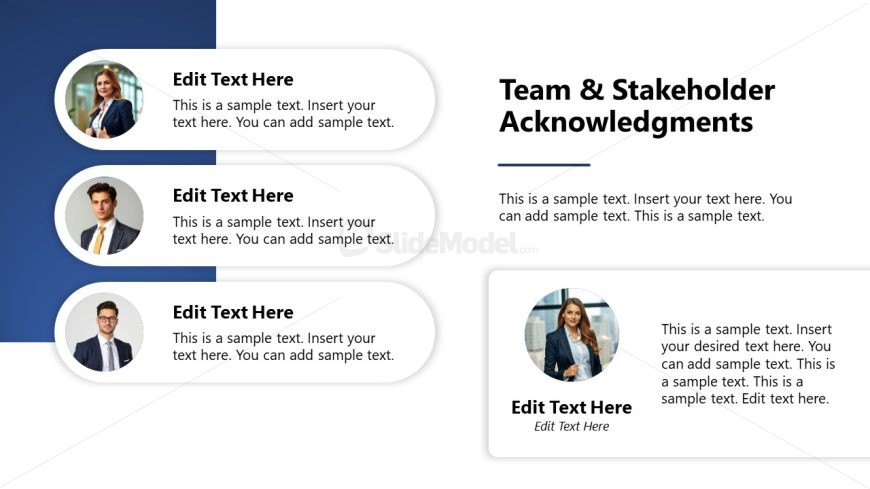 Editable Stakeholders Presentation Powerpoint Slide