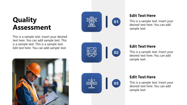Quality Assessment Slide with Icons