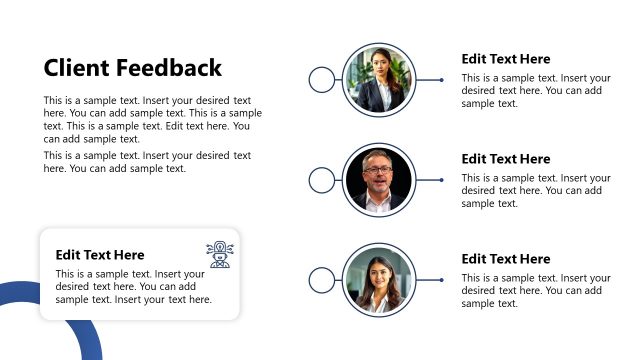 Client Feedback Slide with Images