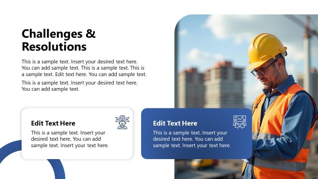 Editable Text Boxes Slide – Post-Construction Template