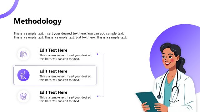 Editable Methodology Slide – Medical Research Template