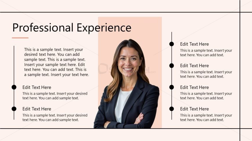 Human Image Slide for Professional Experience Showcase