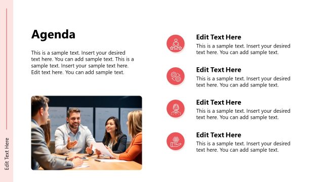 Agenda Slide – HR Retention Strategy Template