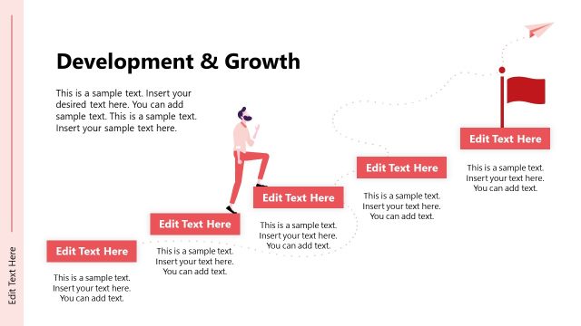 Development & Growth Human Illustration PPT Slide