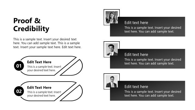 Proof & Credibility Slide – Company Value Proposition Template