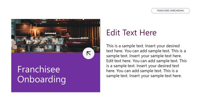 Editable Slide with Placeholder Text – Franchisee Onboarding Template