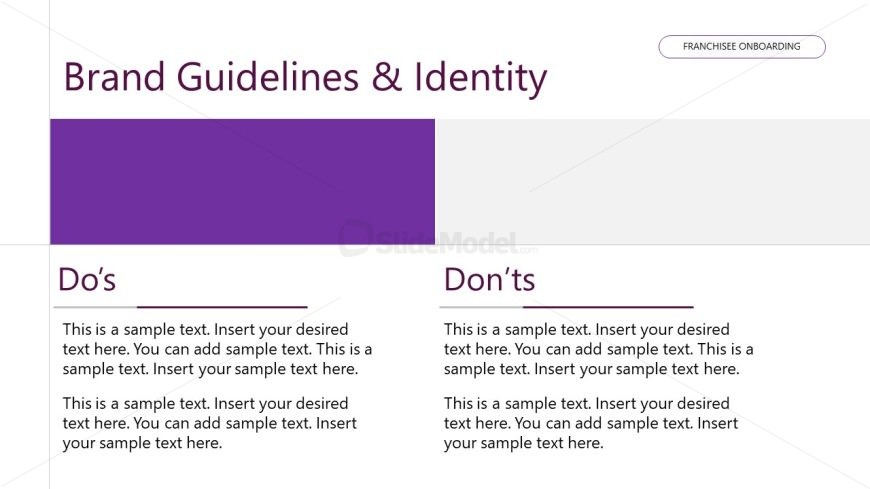 Franchisee Onboarding Template for Presentation