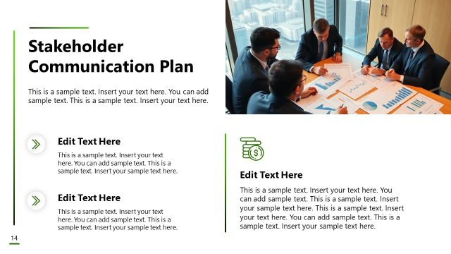 Stakeholder Communication Plan Presentation Slide