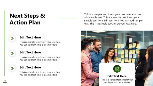 Action Plan Slide – Corporate Turnaround Strategy PowerPoint Template