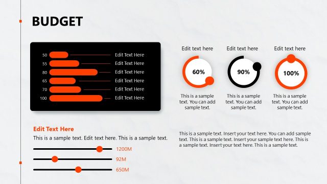 Budget Data Presentation PPT Template