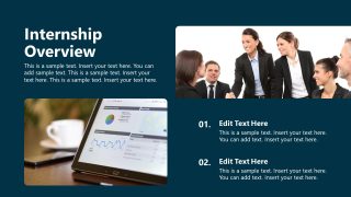 Customizable Internship Overview PPT Template